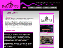 Tablet Screenshot of dancetimepgh.com